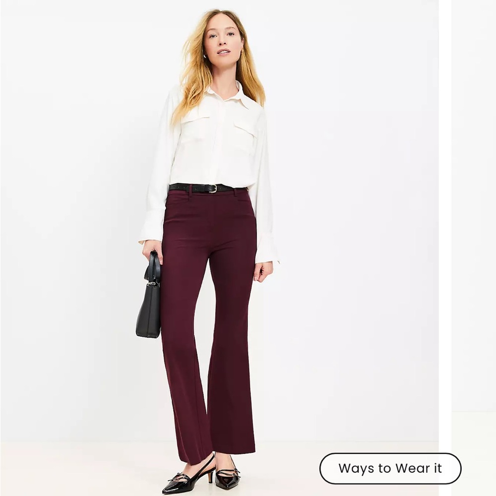 Loft Petite Sutton Flare Pants size 0P-never worn